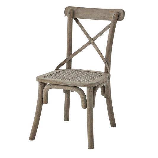 Copgrove Cross Back Chair With Rush Seat