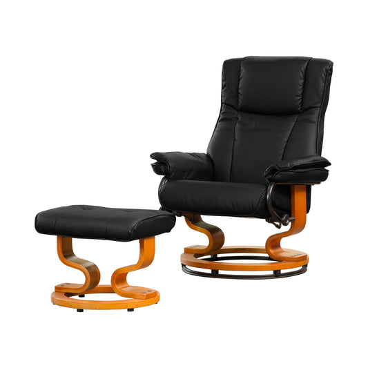 Buzzard Swivel Chair with Matching Footstool and Massage Function